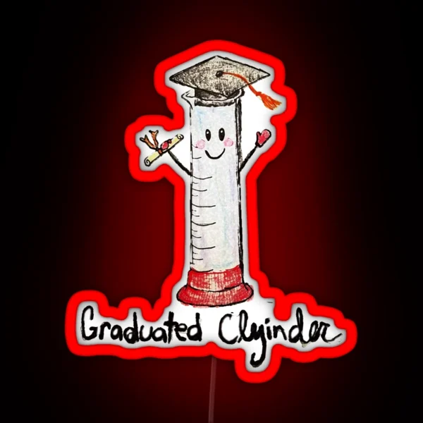 Graduated Cylinder RGB Neon Sign