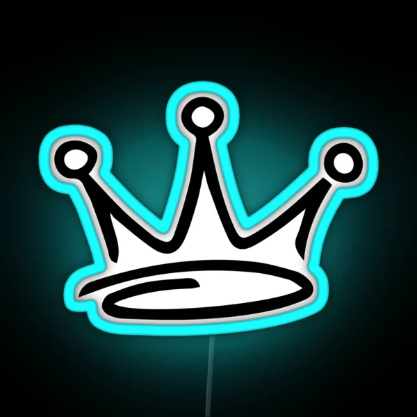 Graffiti Crown RGB Neon Sign