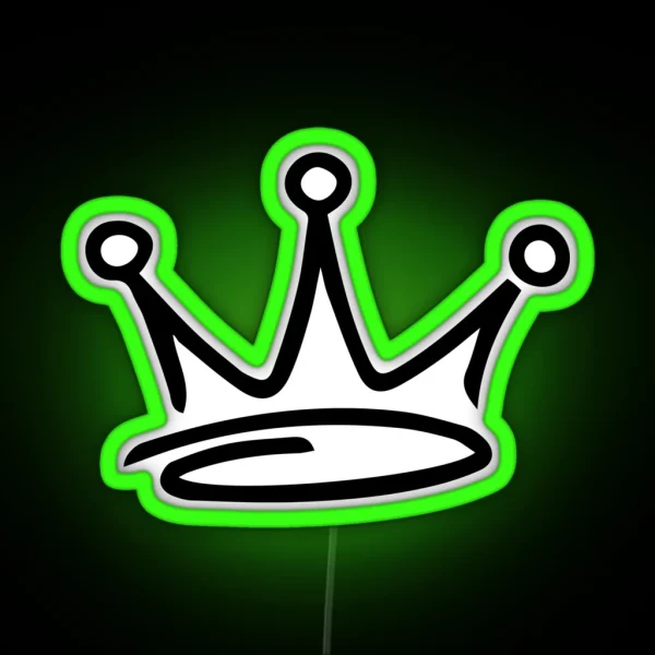Graffiti Crown RGB Neon Sign