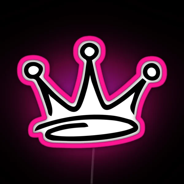 Graffiti Crown RGB Neon Sign