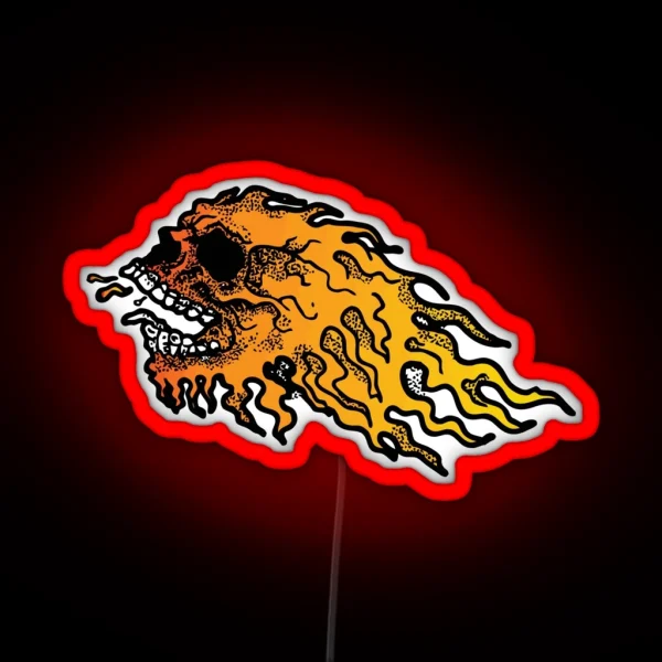 Graffiti Skull RGB Neon Sign