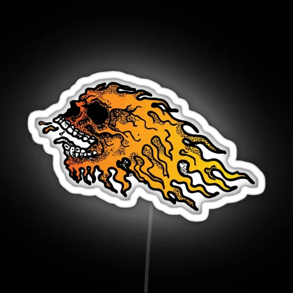 Graffiti Skull RGB Neon Sign