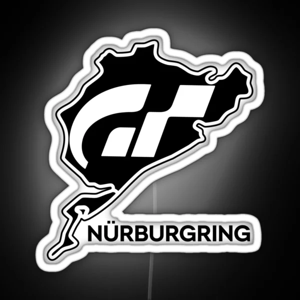 Gran Turismo Logo Nurburgring Nordschleife Track RGB Neon Sign