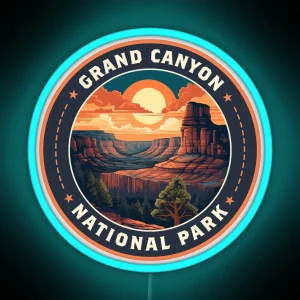 Grand Canyon National Park RGB Neon Sign