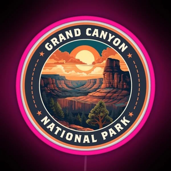 Grand Canyon National Park RGB Neon Sign