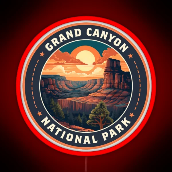 Grand Canyon National Park RGB Neon Sign