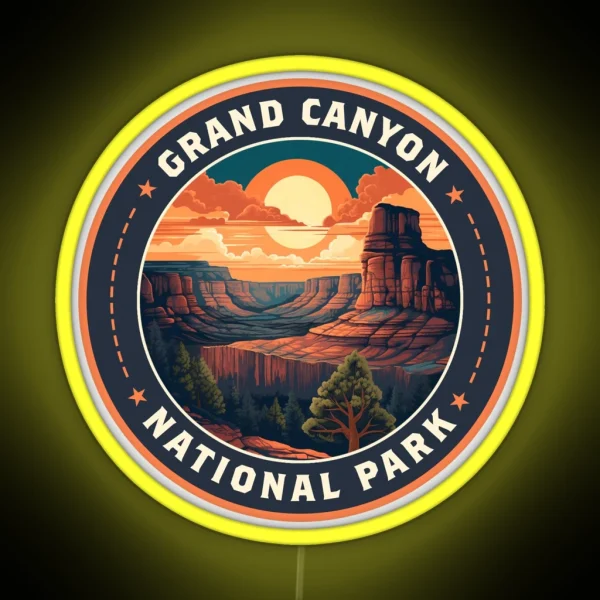 Grand Canyon National Park RGB Neon Sign