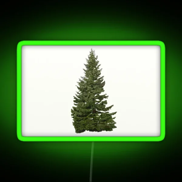 Grand Fir Rectangle RGB Neon Sign