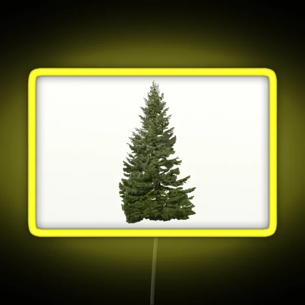 Grand Fir Rectangle RGB Neon Sign