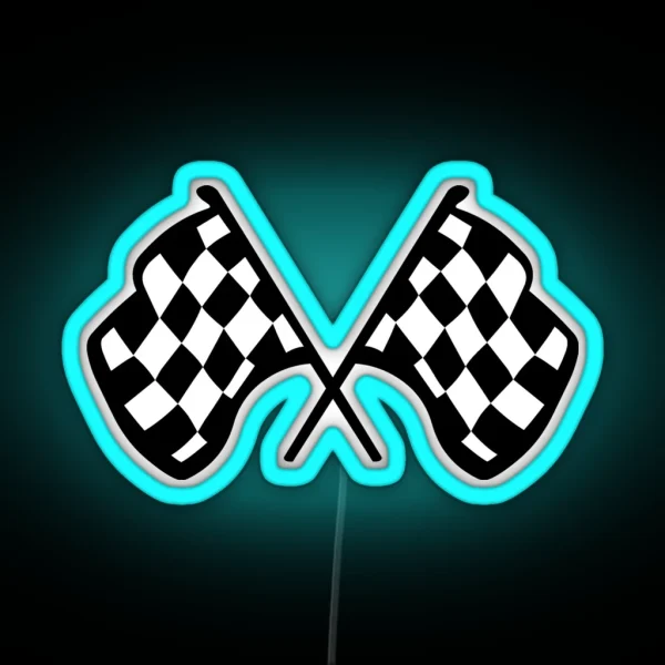 Grand Prix Flags RGB Neon Sign