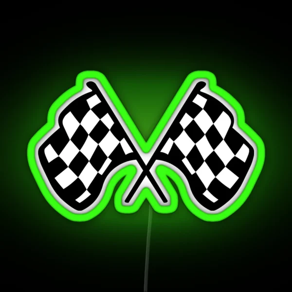 Grand Prix Flags RGB Neon Sign