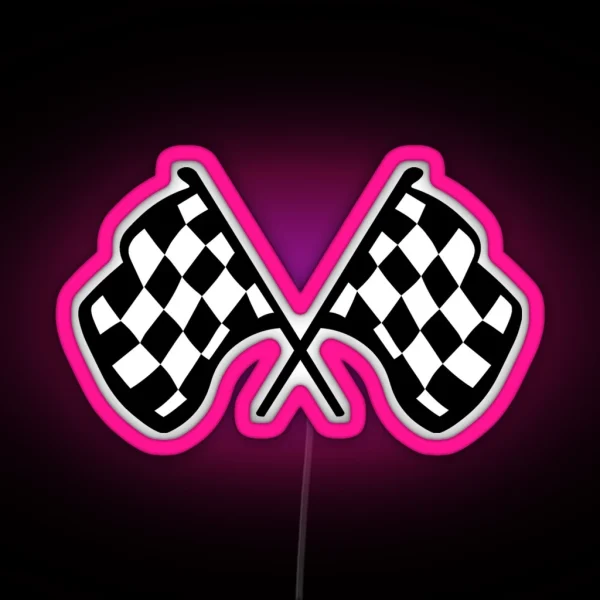 Grand Prix Flags RGB Neon Sign