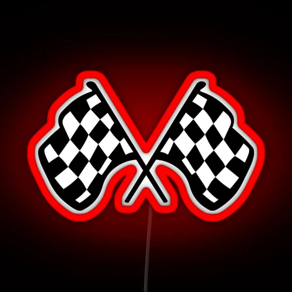 Grand Prix Flags RGB Neon Sign