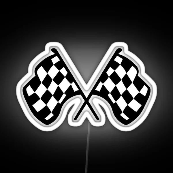 Grand Prix Flags RGB Neon Sign