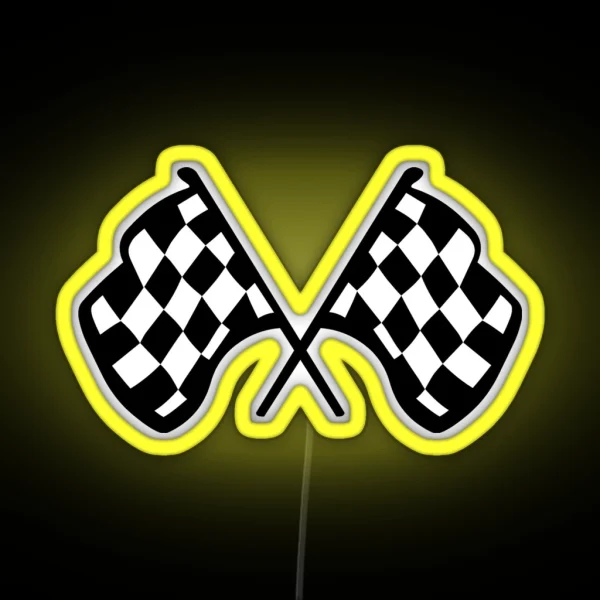 Grand Prix Flags RGB Neon Sign