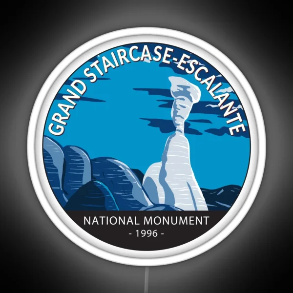 Grand Staircase Escalante National Monument RGB Neon Sign