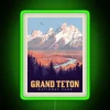 Grand Teton National Park RGB Neon Sign - Image 4