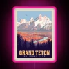 Grand Teton National Park RGB Neon Sign - Image 6