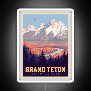 Grand Teton National Park RGB Neon Sign