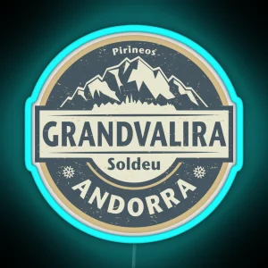 Grandvalira Andorra RGB Neon Sign