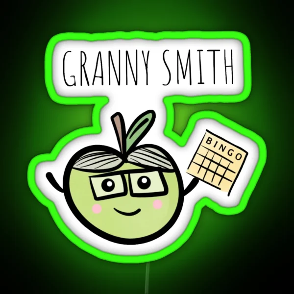 Granny Smith RGB Neon Sign