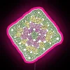 Granny Square Green RGB Neon Sign