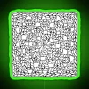 Granny Square Transparent Black And White RGB Neon Sign - Image 4