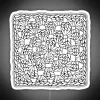 Granny Square Transparent Black And White RGB Neon Sign - Image 5
