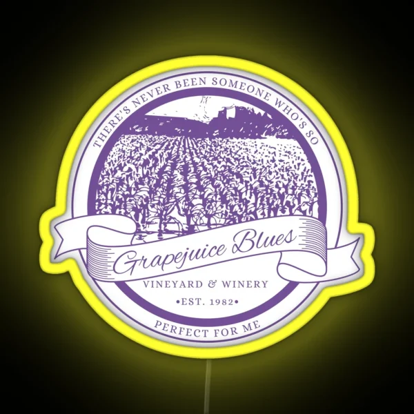 Grapejuice Winery Harry RGB Neon Sign