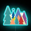 Graphic Fir Trees RGB Neon Sign - Image 3