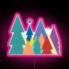Graphic Fir Trees RGB Neon Sign - Image 6