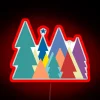 Graphic Fir Trees RGB Neon Sign - Image 2