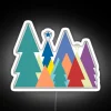 Graphic Fir Trees RGB Neon Sign - Image 4
