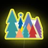 Graphic Fir Trees RGB Neon Sign - Image 5
