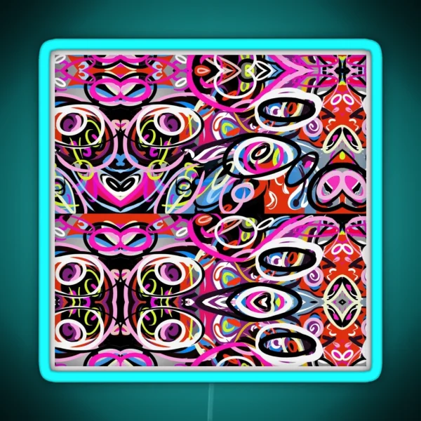 Graphics Modern Lines RGB Neon Sign