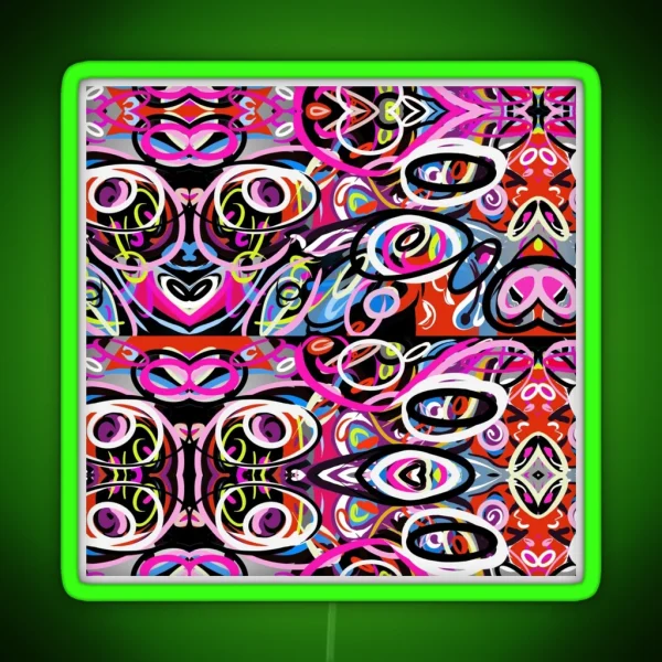 Graphics Modern Lines RGB Neon Sign