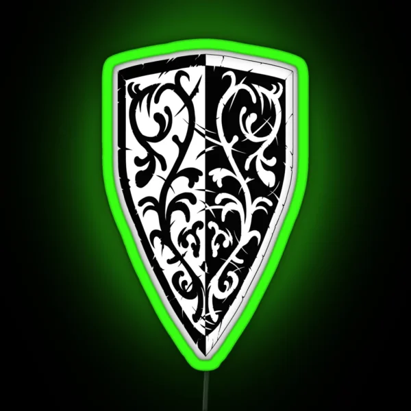 Grass Crest Shield RGB Neon Sign