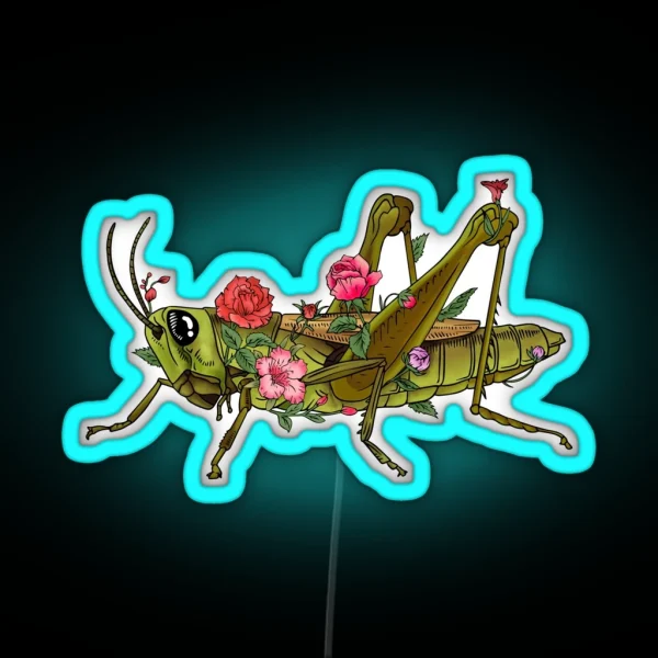 Grasshopper Boho RGB Neon Sign