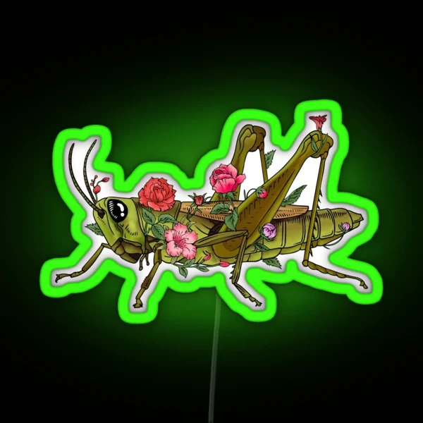 Grasshopper Boho RGB Neon Sign