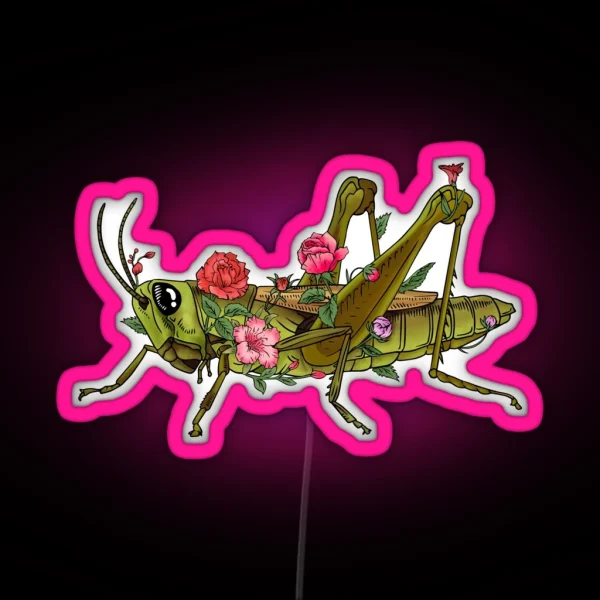 Grasshopper Boho RGB Neon Sign