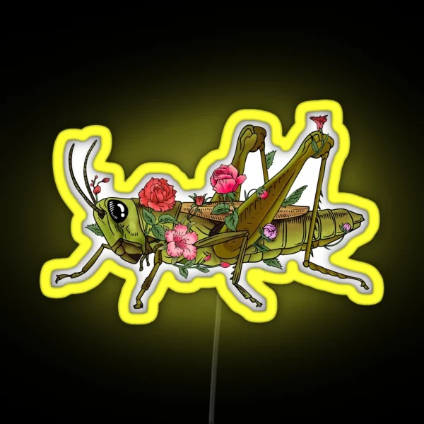 Grasshopper Boho RGB Neon Sign