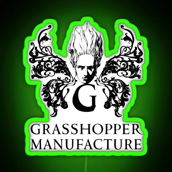 Grasshopper Manufacture Logo 01 RGB Neon Sign
