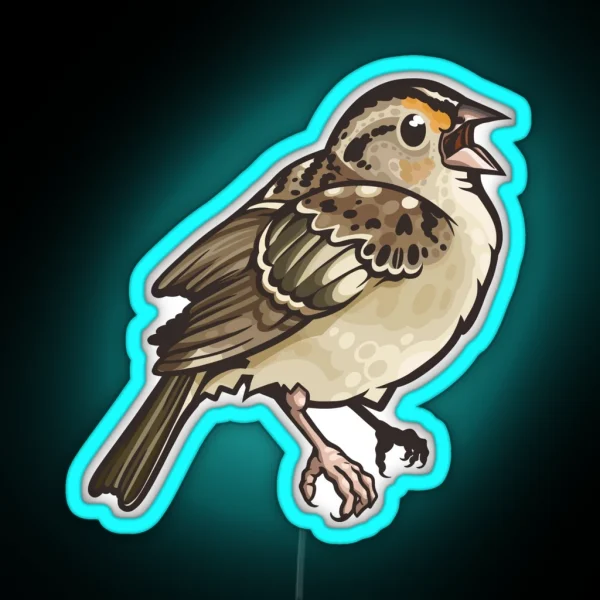 Grasshopper Sparrow RGB Neon Sign