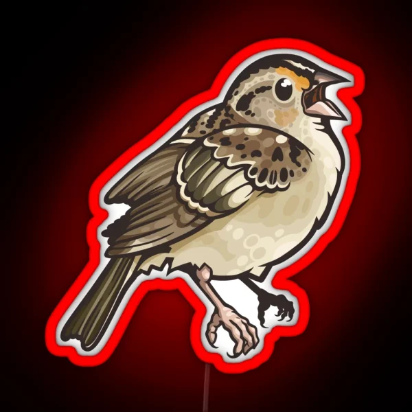 Grasshopper Sparrow RGB Neon Sign