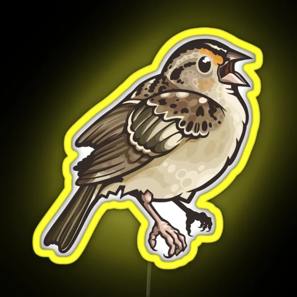 Grasshopper Sparrow RGB Neon Sign