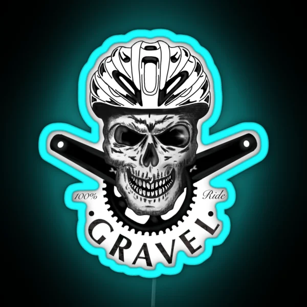 Gravel Skull RGB Neon Sign