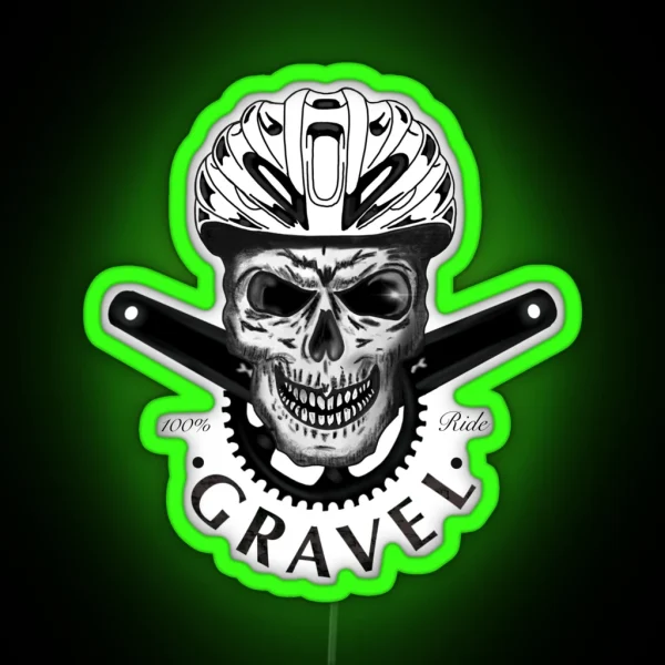 Gravel Skull RGB Neon Sign