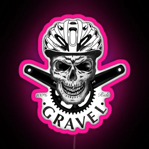 Gravel Skull RGB Neon Sign