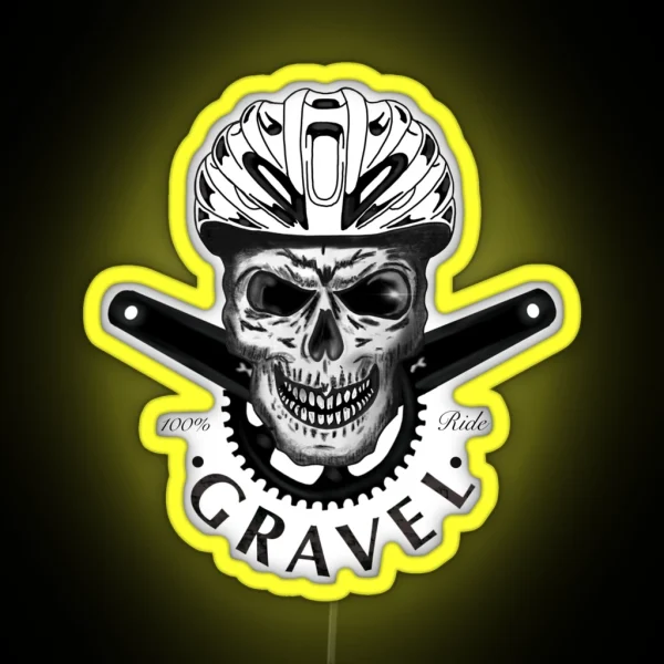 Gravel Skull RGB Neon Sign