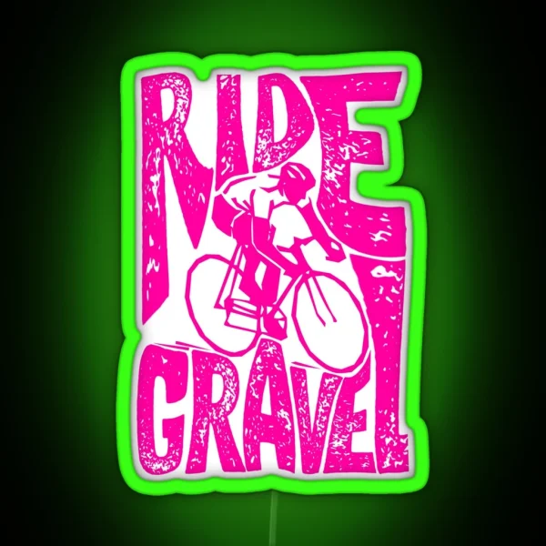 Gravelbike Ride Gravel Led RGB Neon Sign